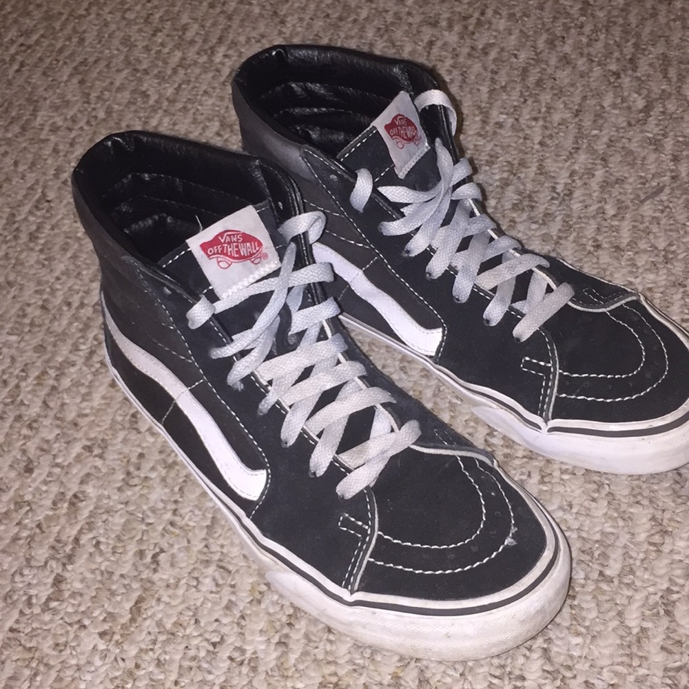 vans black sk8 high